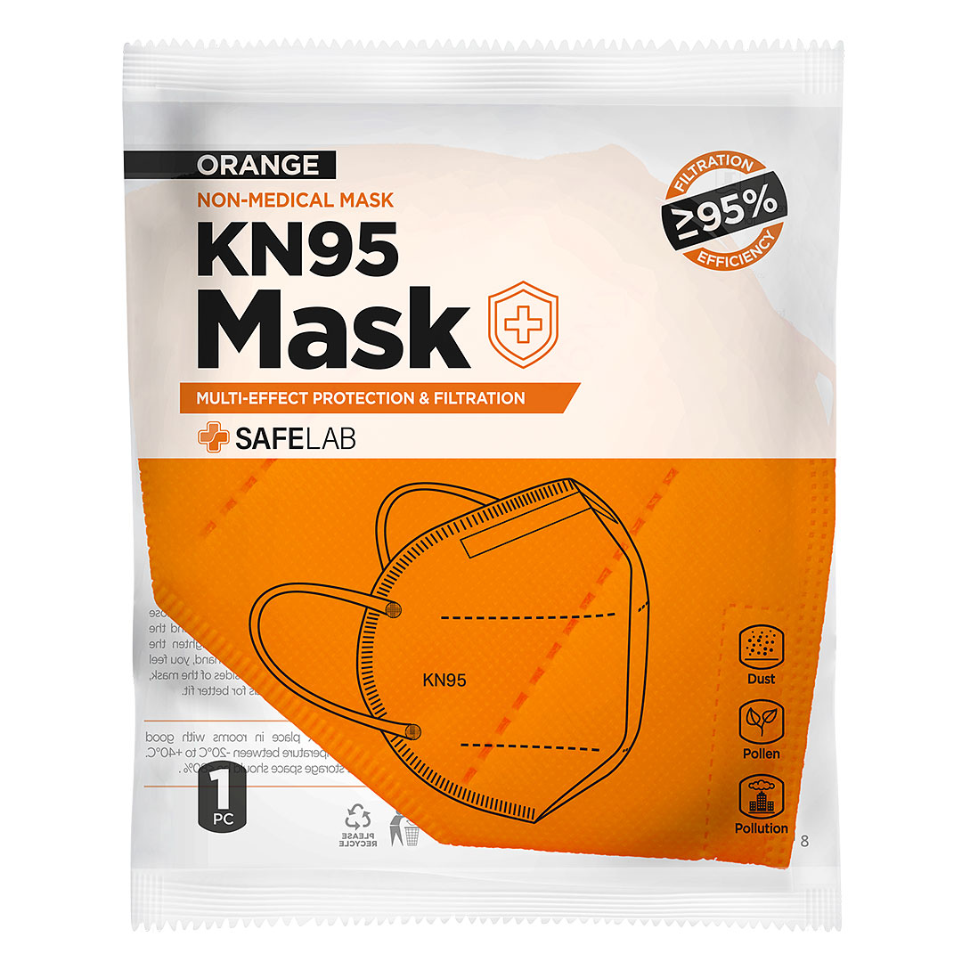 KN95 maska narandzasta