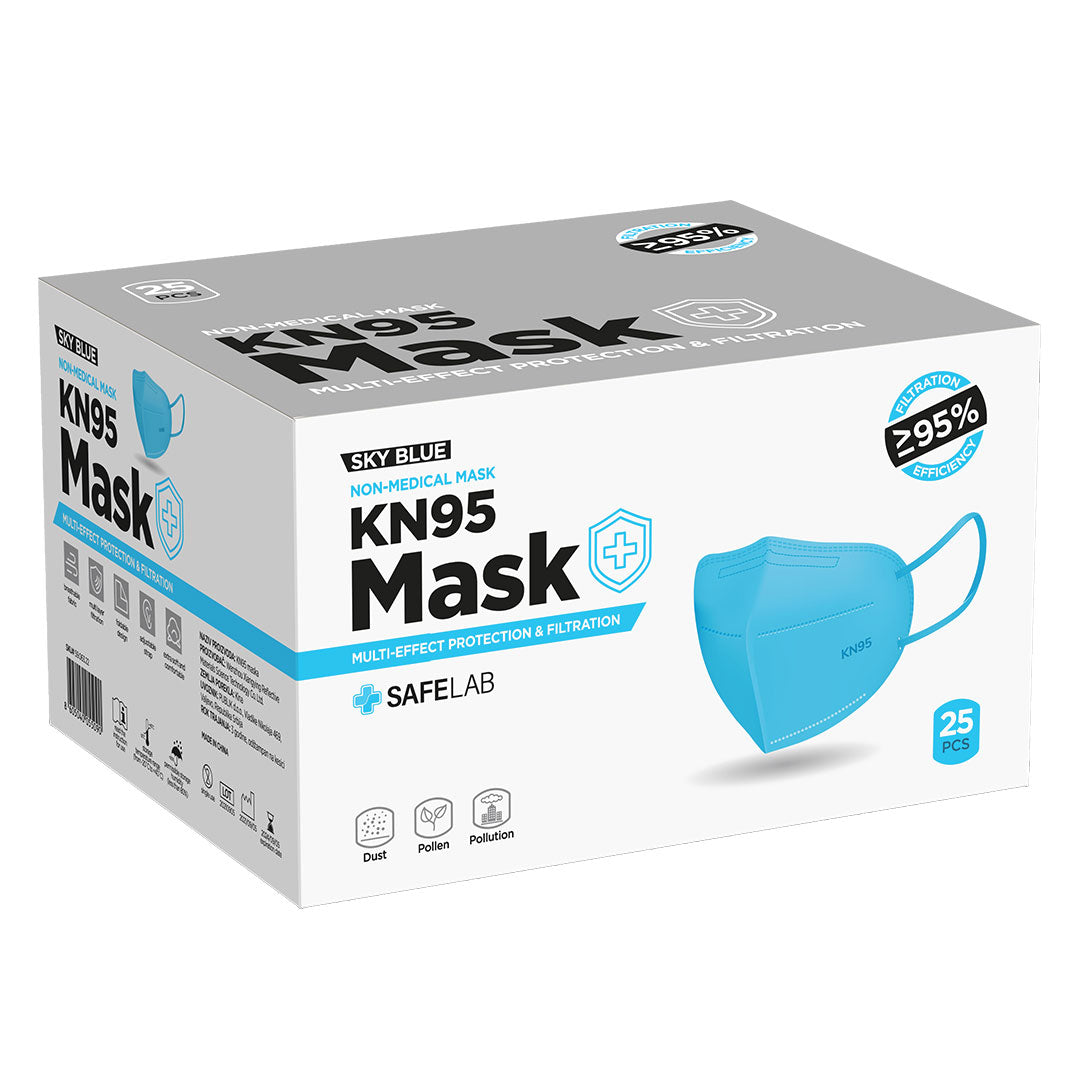 KN95 maska svetlo plava