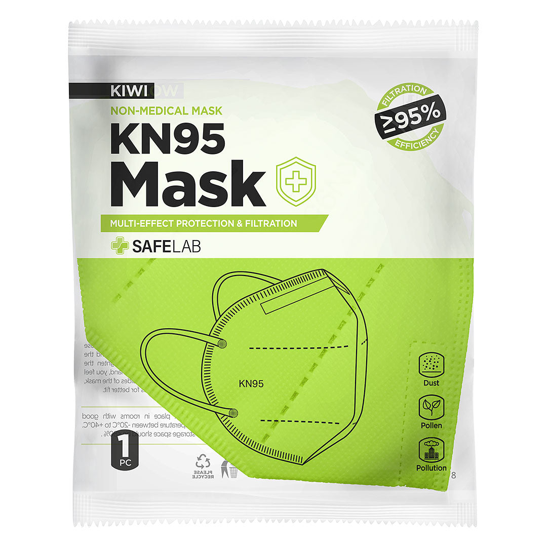 KN95 maska svetlo zelena