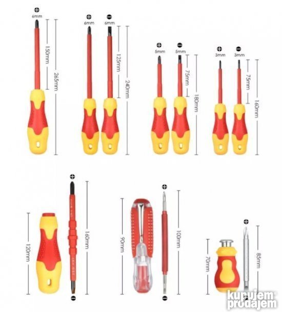 KOMPLET SET SRAFCIGERA Za Elektricare 10 1 - Slika 9