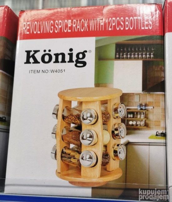 KONIG set za zacine sa 12 bocica