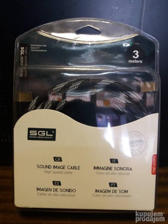 Kabal HDMI 3m novo