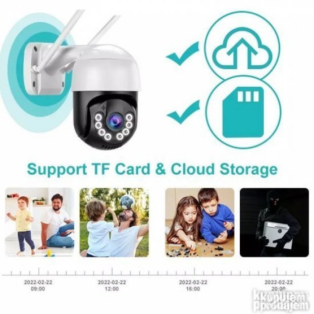 Kamera A15 8MPX IP kamera SMART WiFi ICSSE aplikacija - Slika 4