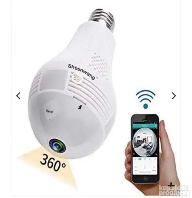 Kamera u sijalici 360 stepeni WIFI bezicna RIS V