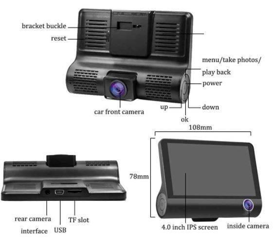 Kamera za auto i displej i 1080p full HD