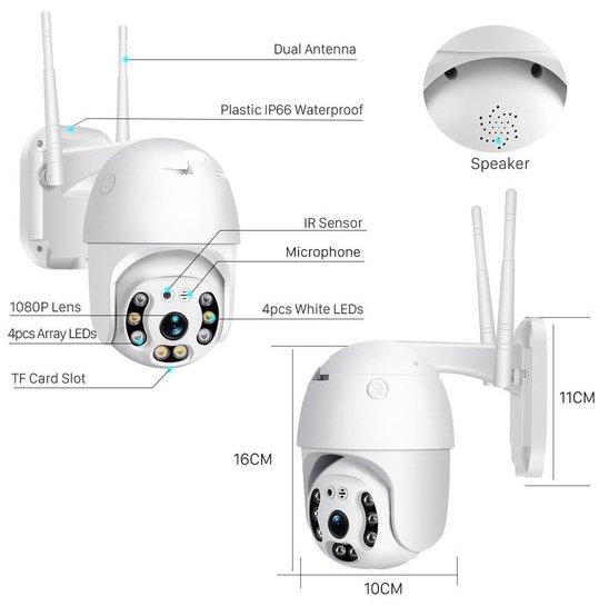Kamera za video nadzor PTZ Kamera 8Mpx WiFi