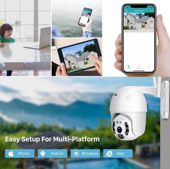 Kamera za video nadzor PTZ Kamera 8Mpx WiFi