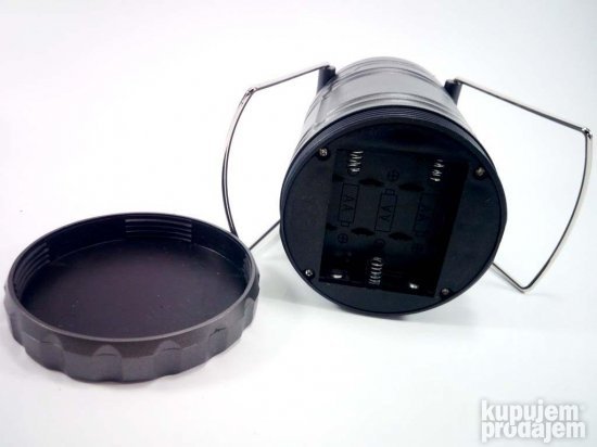 Kamp LED Lampa 3 AA siva