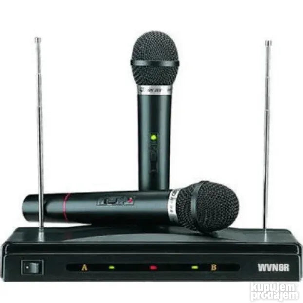 Karaoke bezicni mikrofoni 2 mikrofona i resiver WVNGR