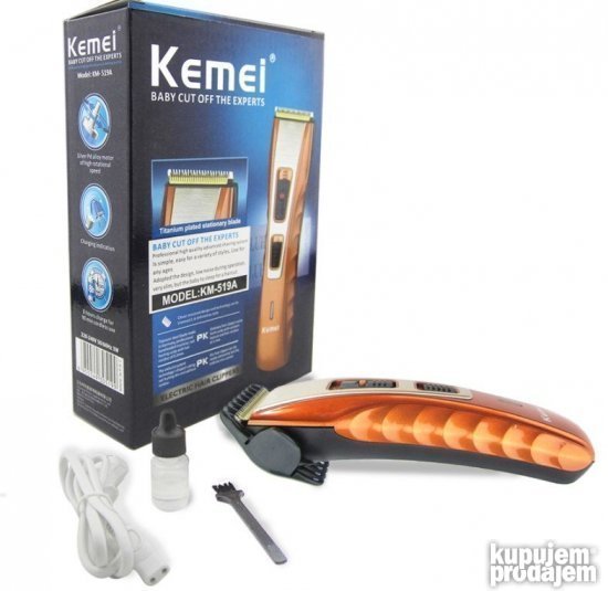 Kemei 519 Titanium trimer za kosu bradu i telo