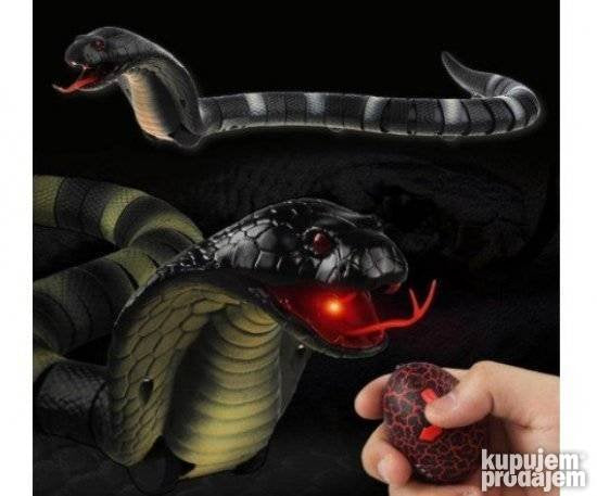 Kobra zmija igracka na daljinski Naja cobra