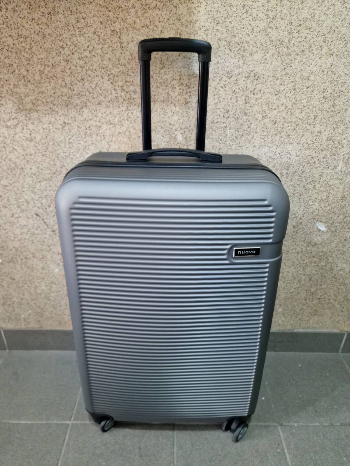 Kofer za putovanje od ABS sa 4 tockica Srednji Sivi