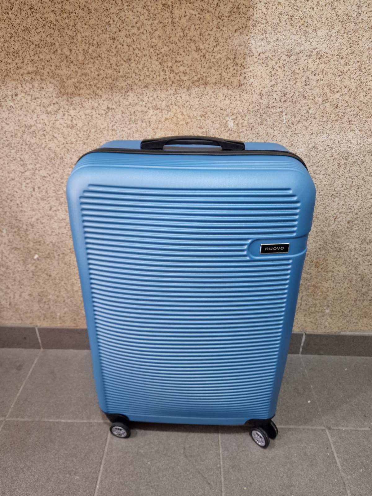 Kofer za putovanje od ABS sa 4 tockica Veliki Plavi