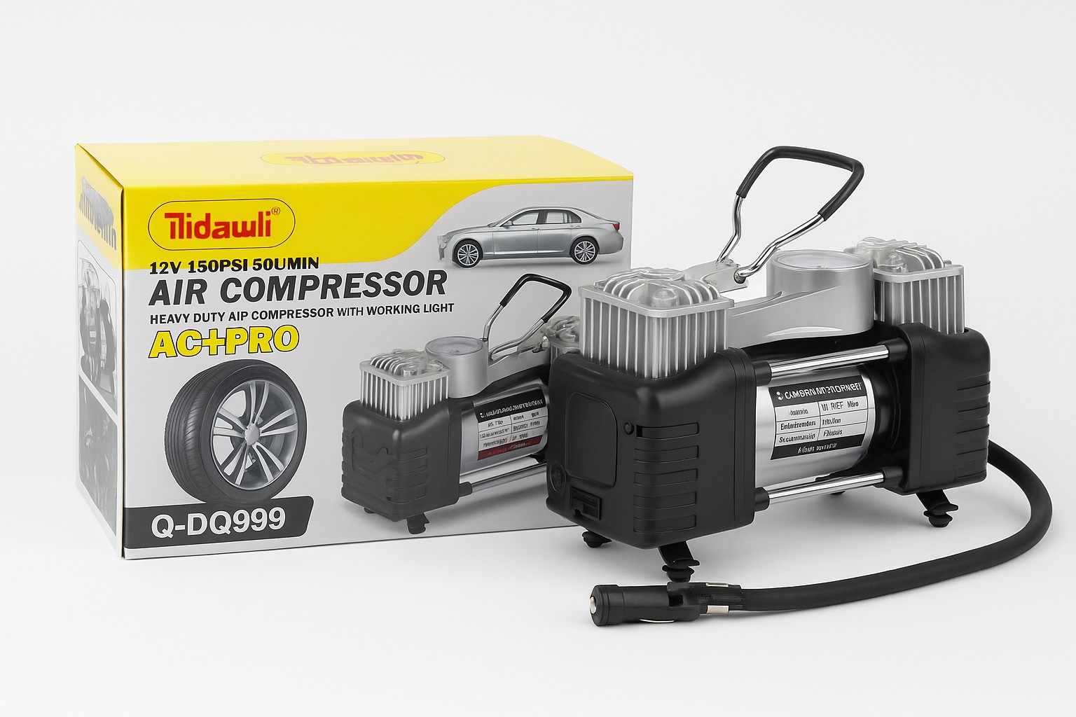 Kompresor za vazduh 12V 150PSI sa radnim svetlom