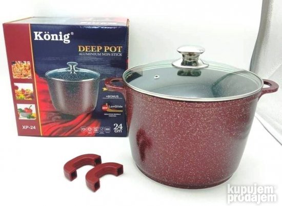 Konig duboka granitna serpa 24cm