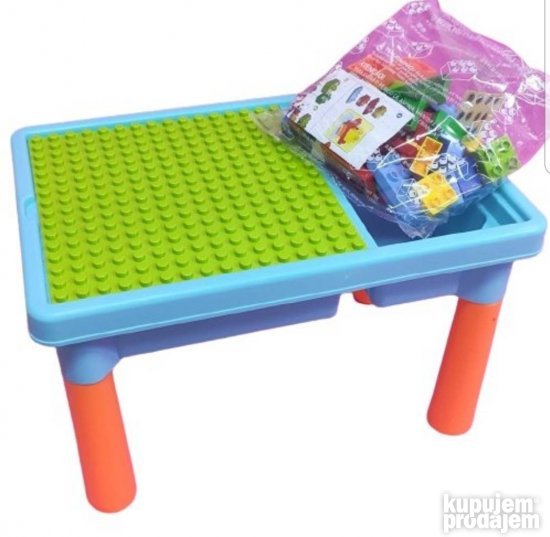 Kreativni sto za decu sa kockicama Kreativni sto