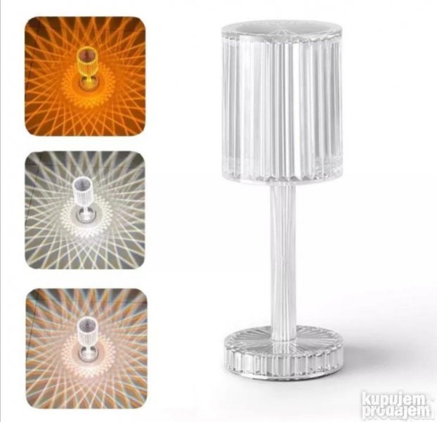 Kristalana lampa AKCIJA KRISTALNA LAMPA Led svetlo 16 boja