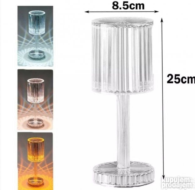 Kristalana lampa AKCIJA KRISTALNA LAMPA Led svetlo 16 boja