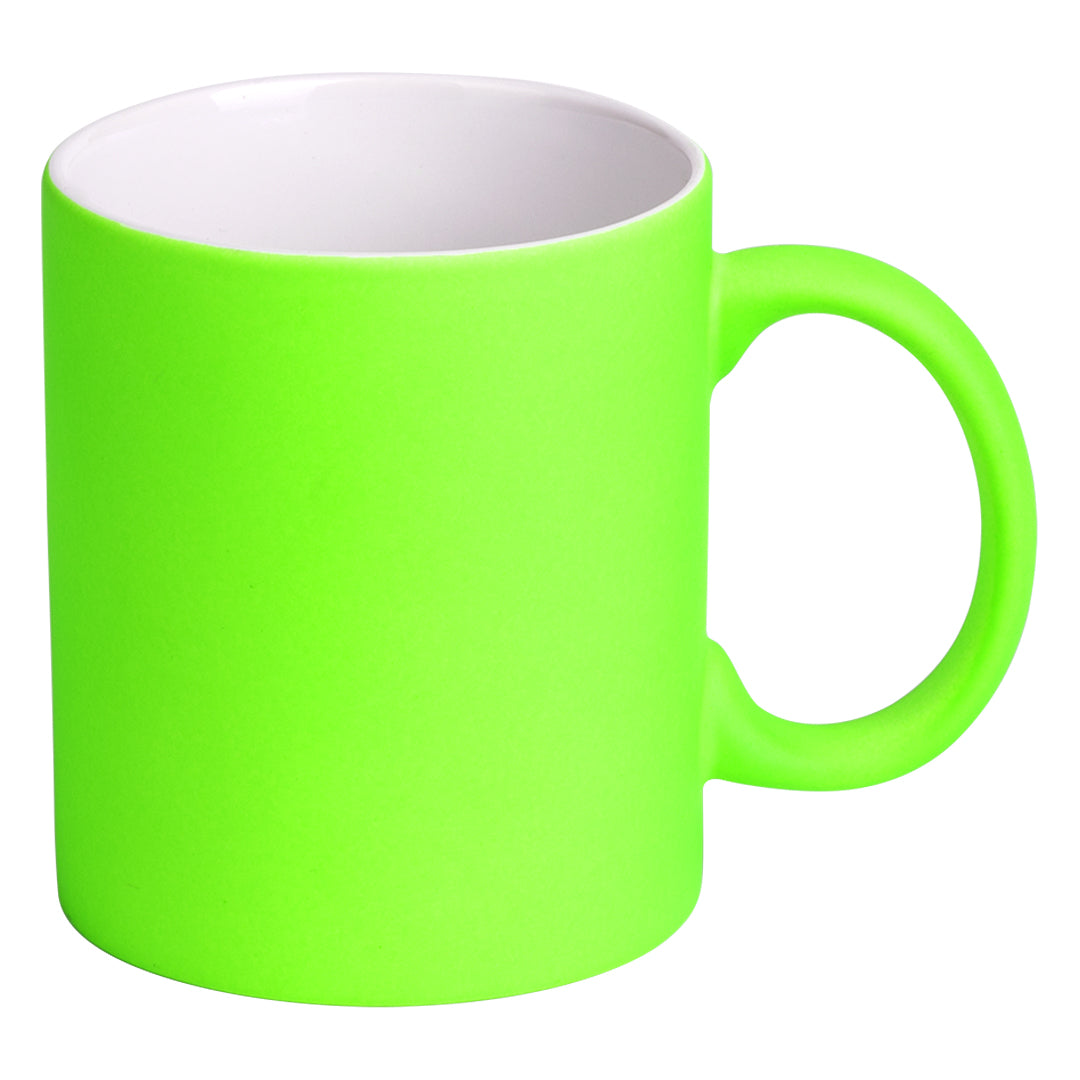 LASSI NEON keramicka solja za sublimaciju 325 ml neon zelena