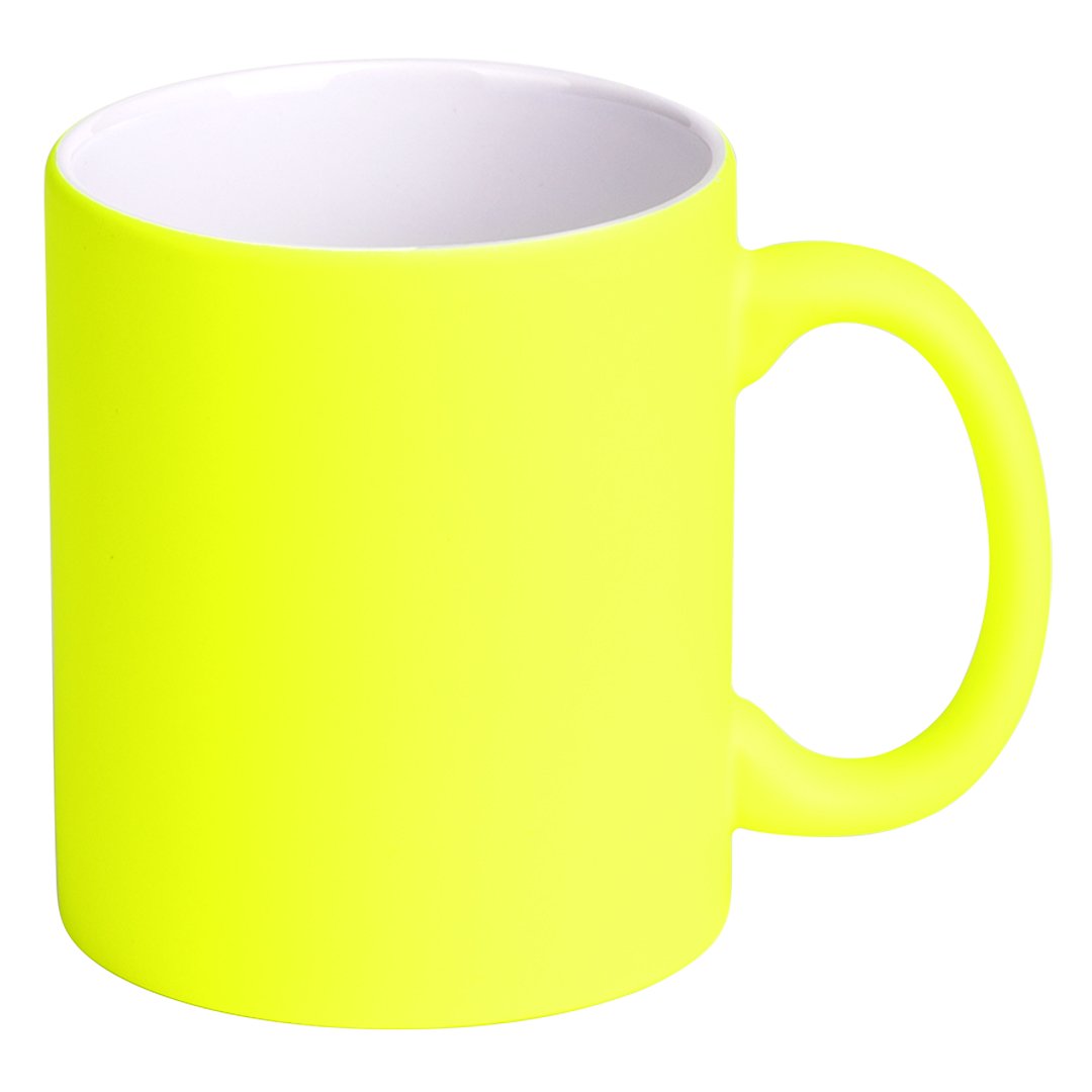 LASSI NEON keramicka solja za sublimaciju 325 ml neon zuta