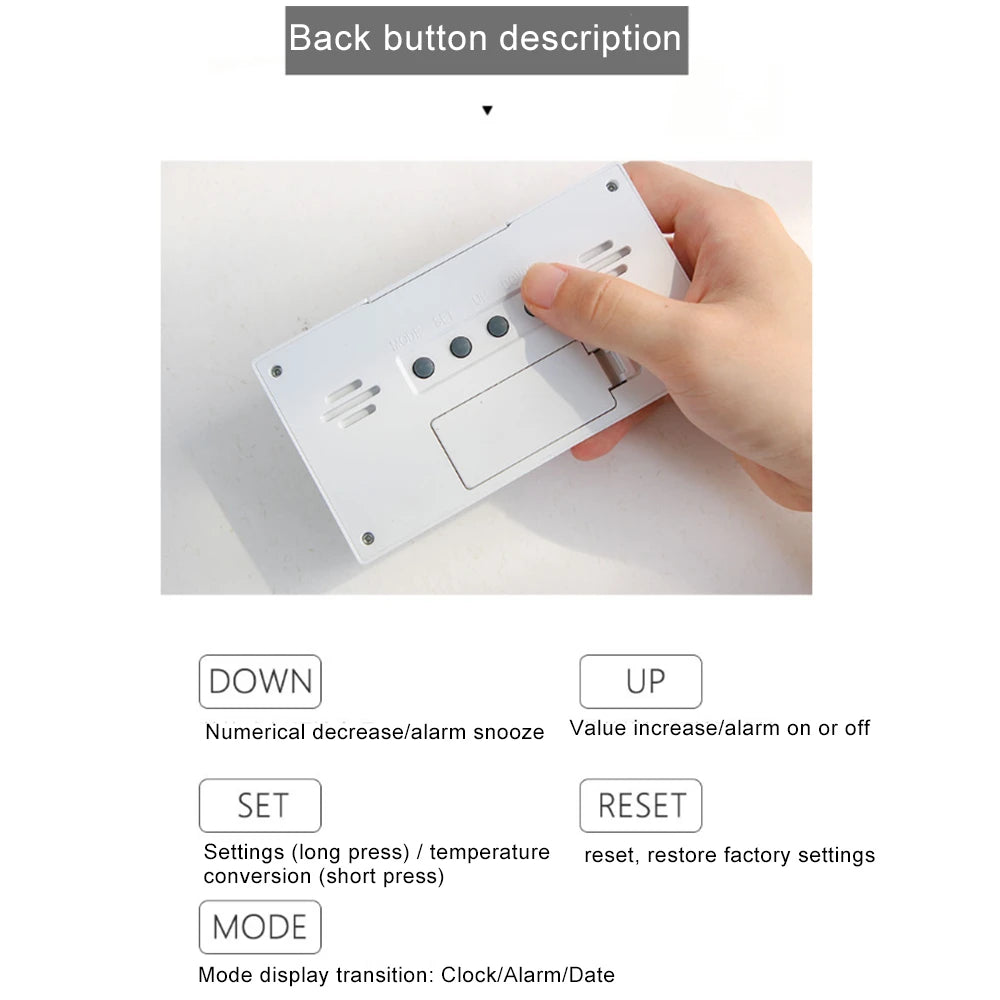 LCD digitalni sat i alarm