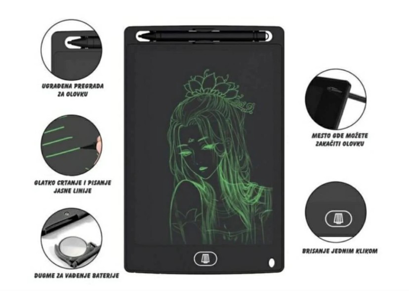 LCD tabla za crtanje za decu - Slika 4