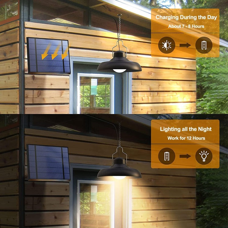LED Dvorisna lampa sa Odvojenim Solarnim Panelom i Daljinskim Upravljacem - Slika 4
