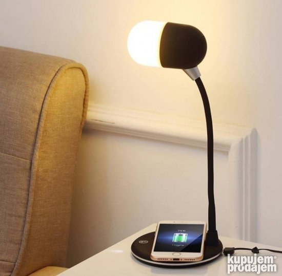 LED Lampa sa Bluetooth Zvucnikom i Bezicnim punjacem