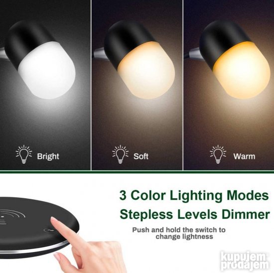 LED Lampa sa Bluetooth Zvucnikom i Bezicnim punjacem - Slika 10