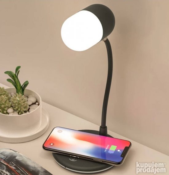 LED Lampa sa Bluetooth Zvucnikom i Bezicnim punjacem - Slika 15