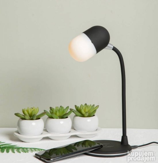 LED Lampa sa Bluetooth Zvucnikom i Bezicnim punjacem - Slika 16