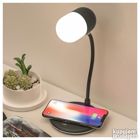 LED Lampa sa Bluetooth Zvucnikom i Bezicnim punjacem