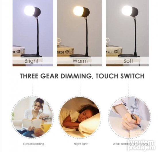 LED Lampa sa Bluetooth Zvucnikom i Bezicnim punjacem - Slika 8