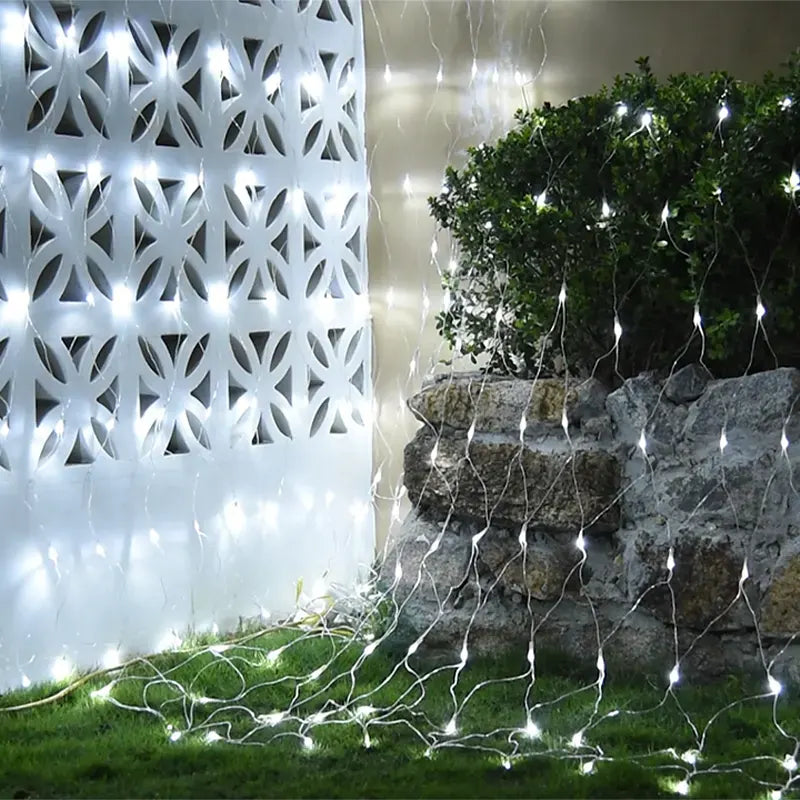 LED Mreza Zavesa BELA