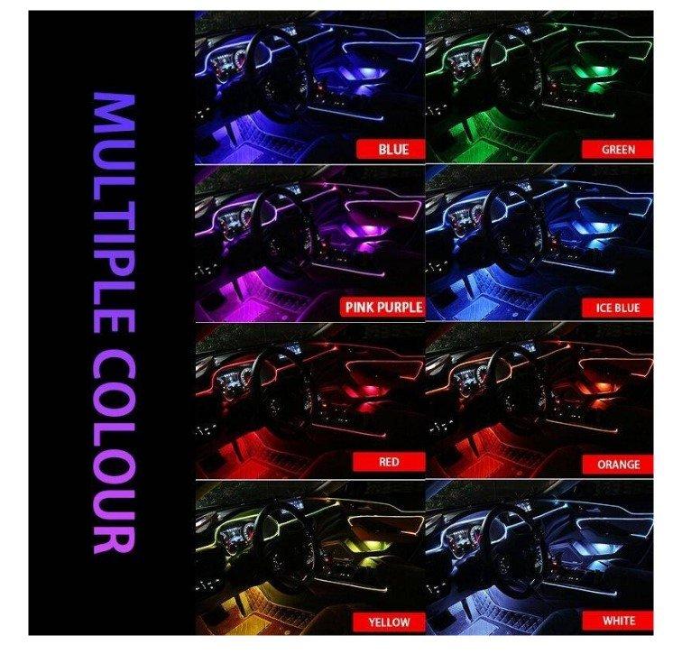 LED RGB auto niti ambijentalno osvetljenje enterijer auta LED RGB auto niti ambijentalno osvetljenje enterijer auta