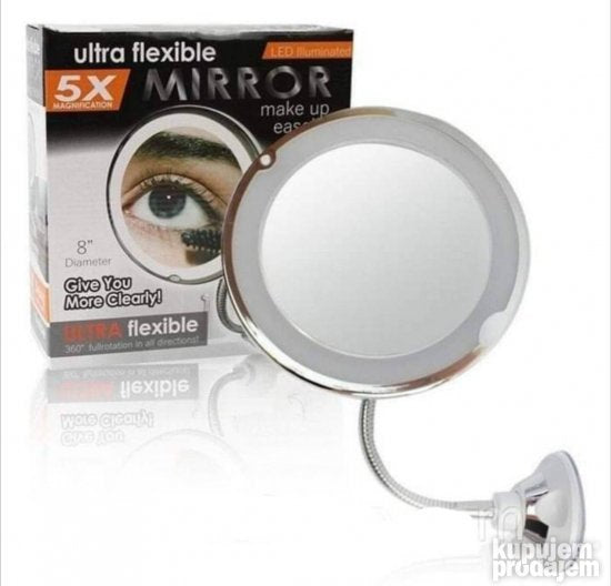 LED ogledalo FLEKSIBILNO 5x uvecava
