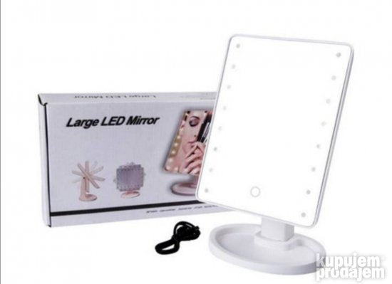 LED ogledalo sa 16 LED dioda crno
