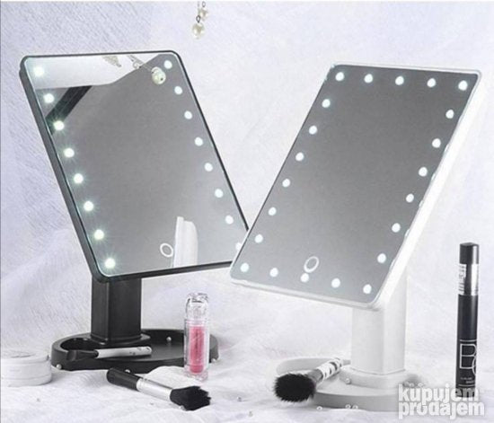 LED ogledalo sa 16 LED dioda roze