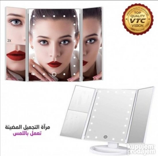 LED ogledalo superstar magnifying mirror