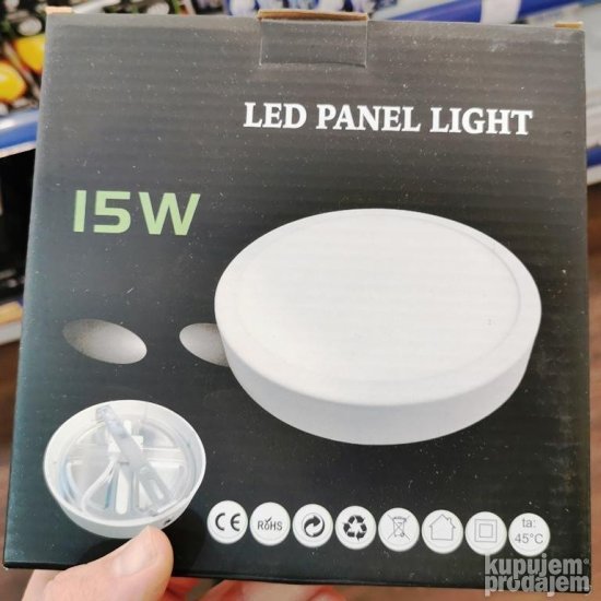 LED panel 15 W toplo bela boja OKRUGLI