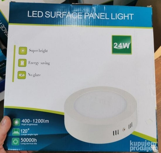 LED panel 24 W okrugao kockast