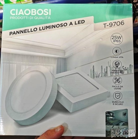 LED panel 25W kockasti okrugao CIAOBOSI