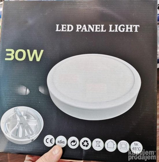 LED panel 30 W toplo bela boja OKRUGLI