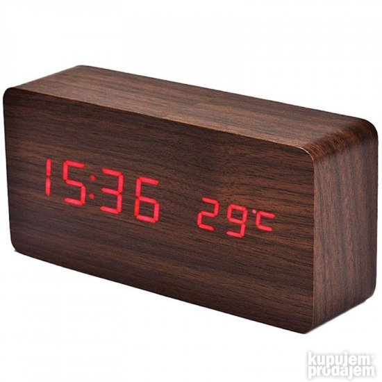 LED sat wood desing drveni vst 862
