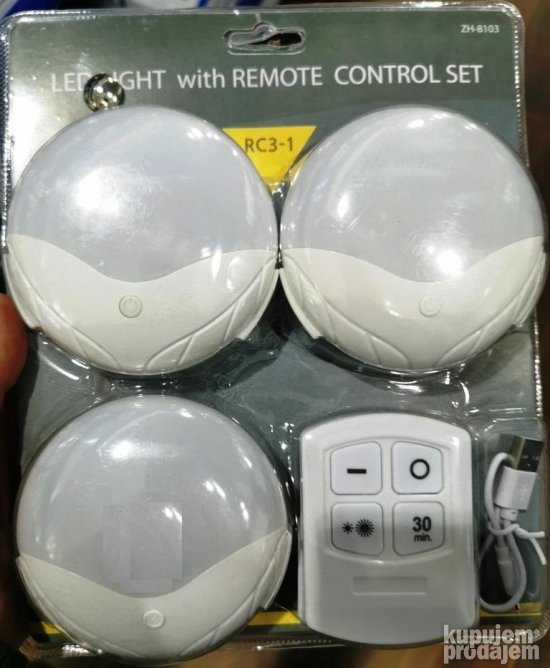 LED sijalice sa daljinskim SET 3u1 sa daljinskim
