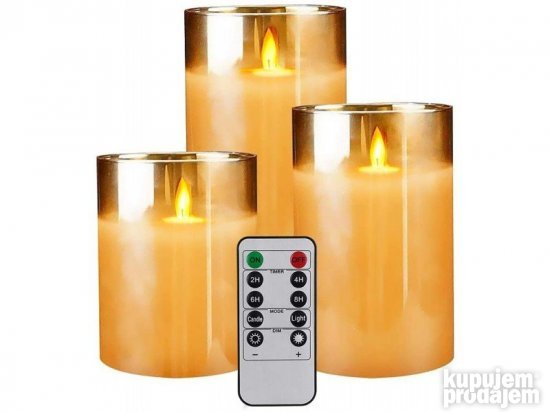 LED svece dekoracija sa daljinskim