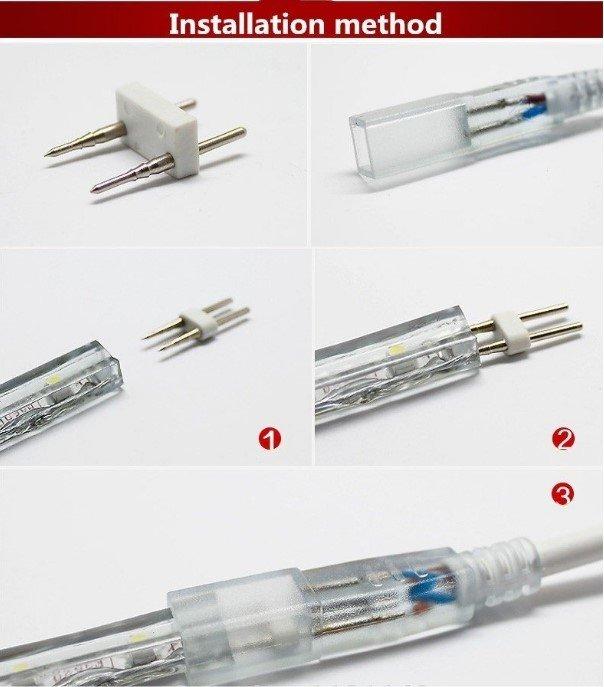 LED traka vodotporna 220V trake na metar Toplo bela i druge LED traka vodotporna 220V trake na metar Toplo bela i druge - Slika 3