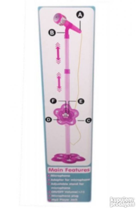 LOL mikrofon sa postoljem od 86 do 106cm - Slika 3
