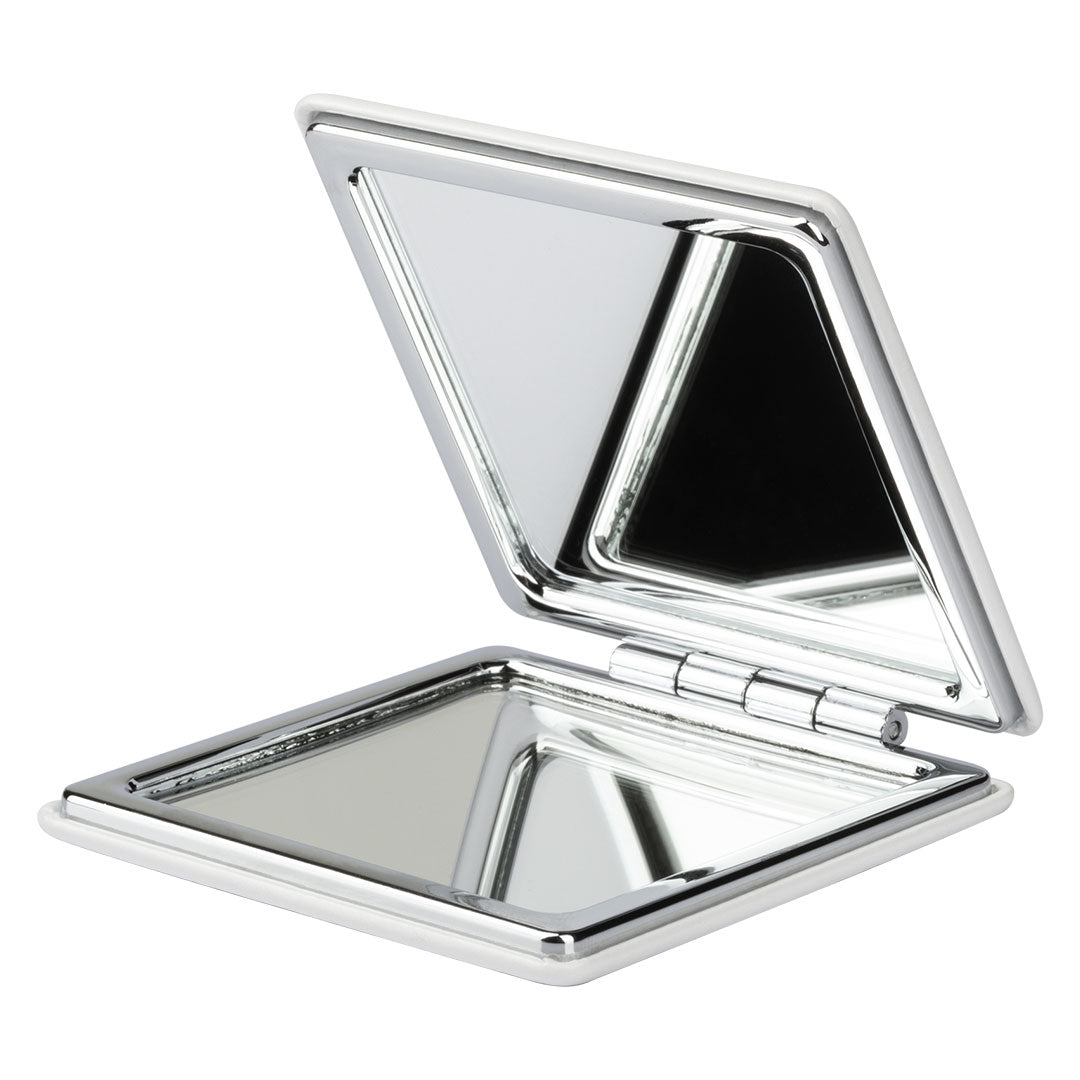 LOVELY 6 x 6 ogledalce belo