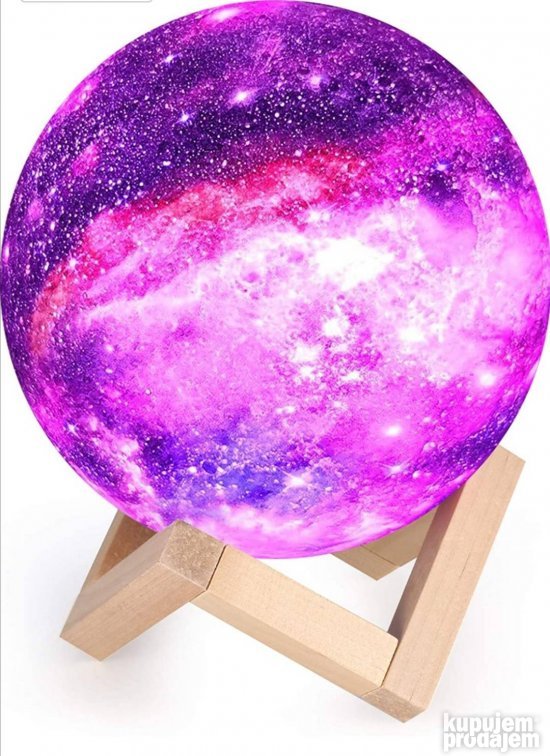 Lampa 3D mesec 16 boja